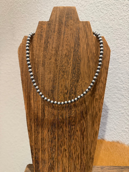 6mm Sterling Silver Pearls