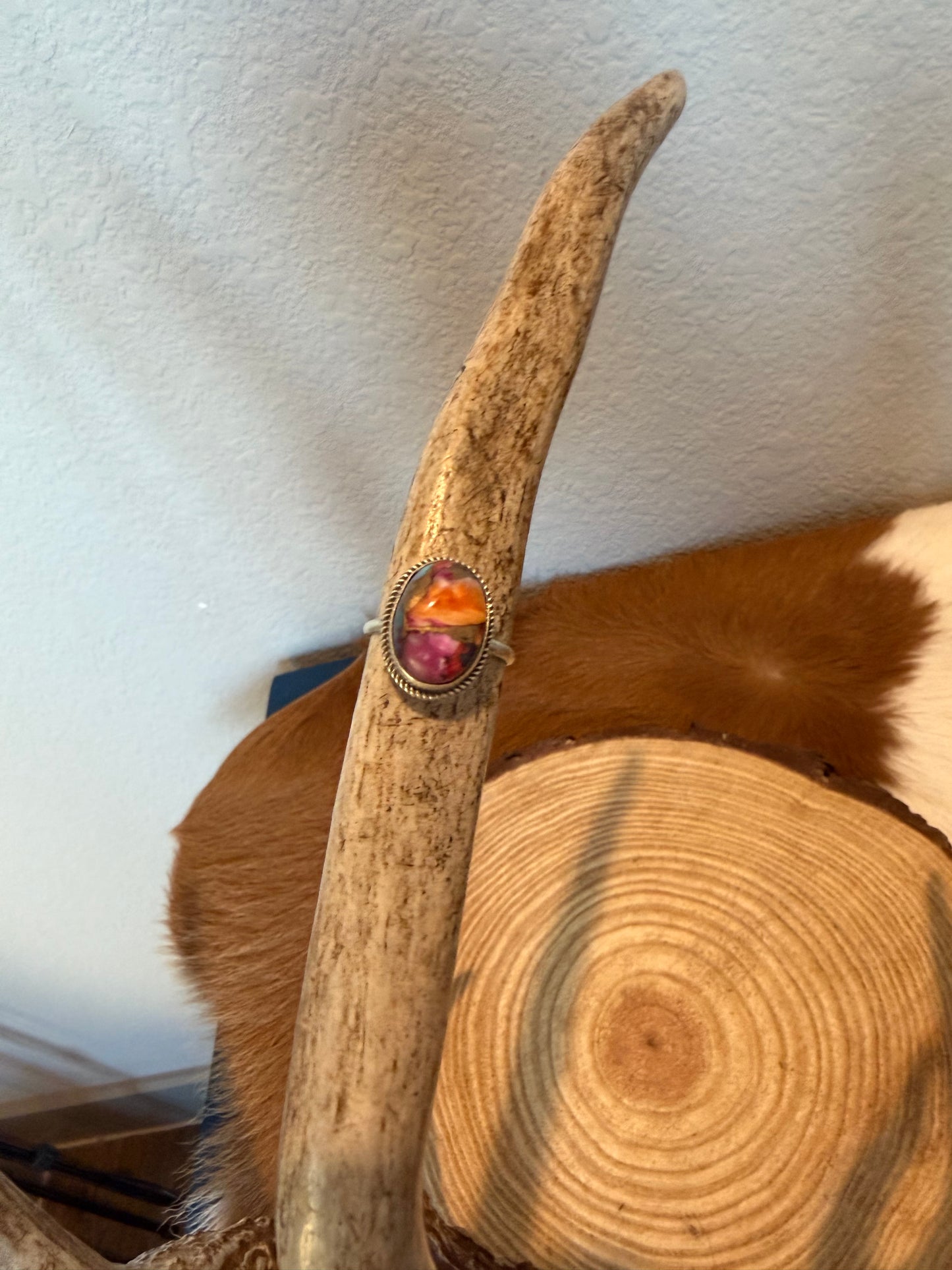Orange Dahila Ring