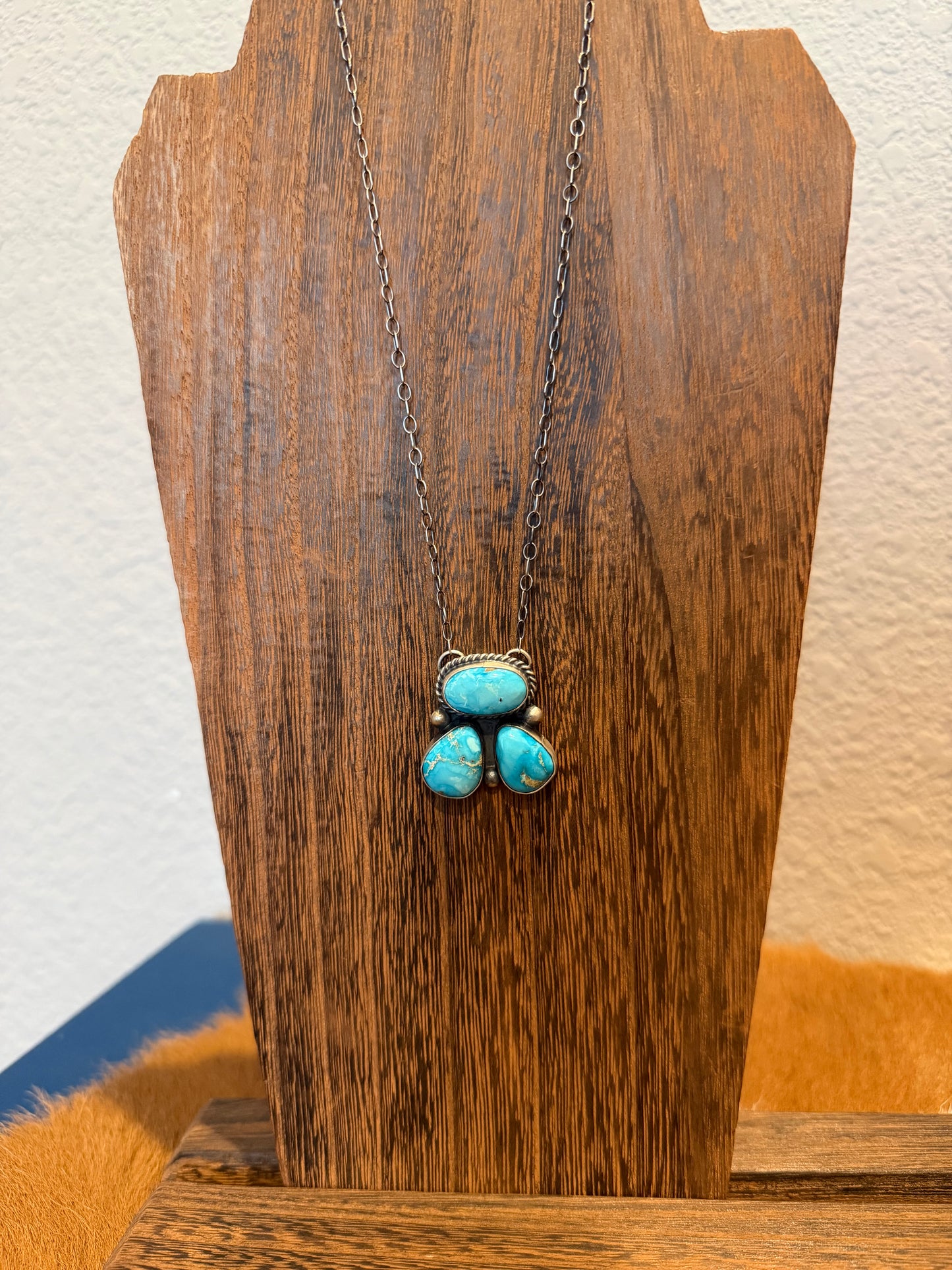 Sonoran Gold Three Cluster Necklace