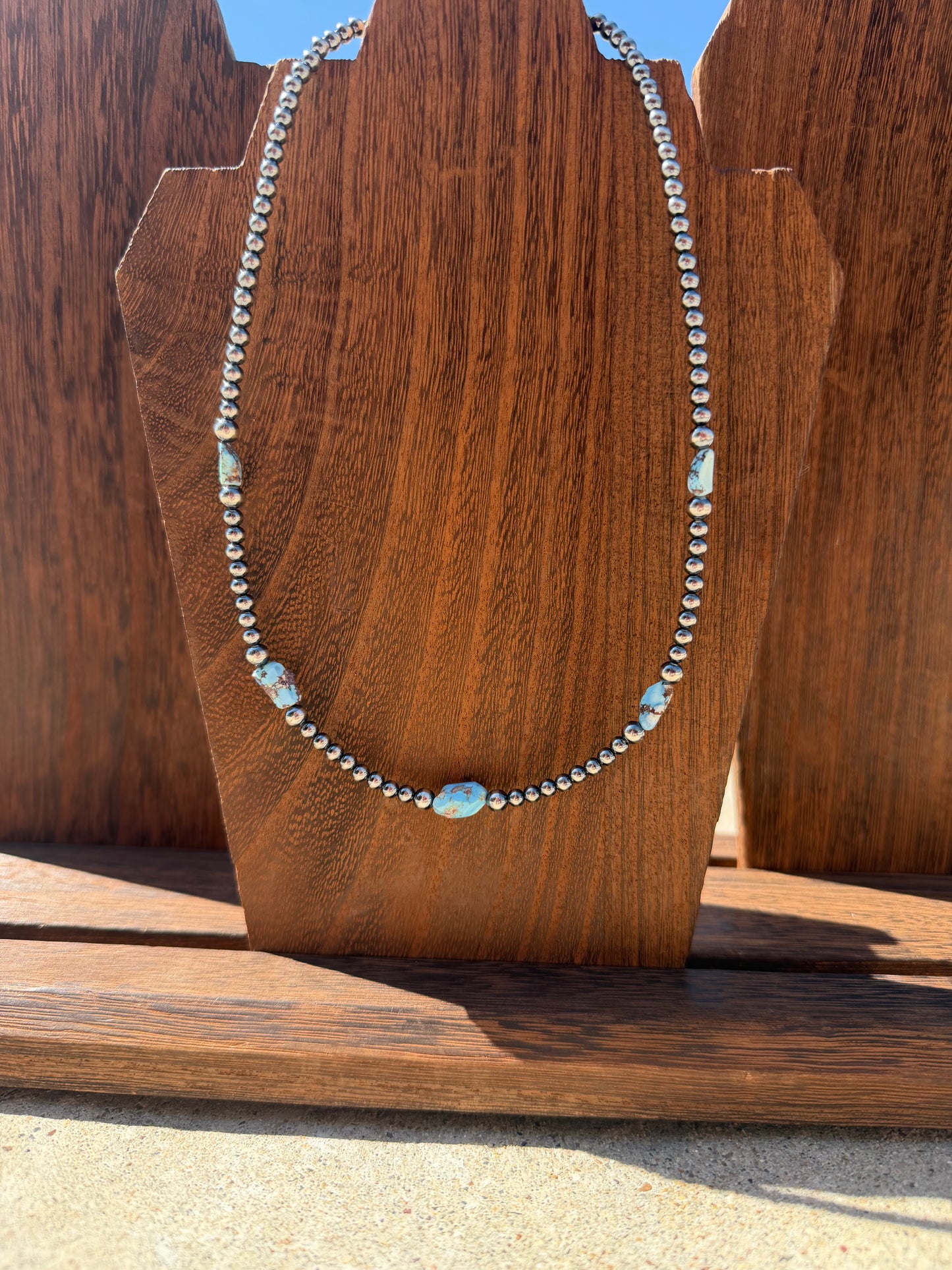 Golden Hills & Sterling Silver Pearl Necklace