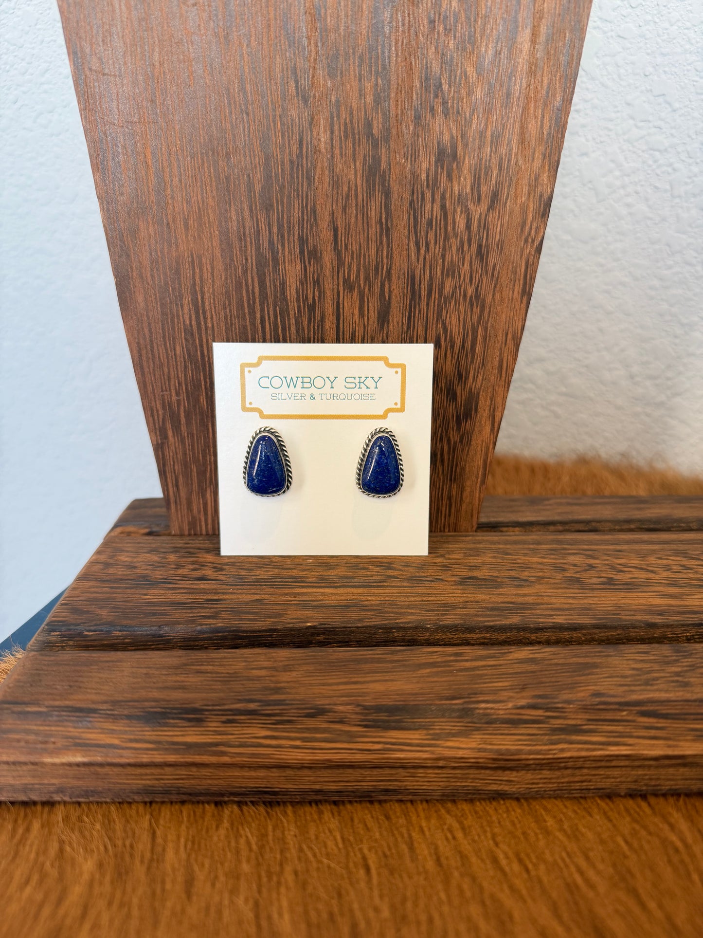 Blue Lapis Studs