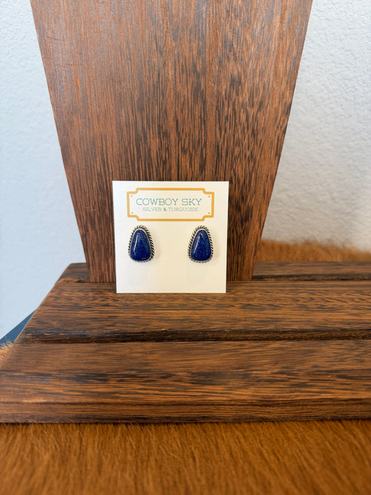 Blue Lapis Studs