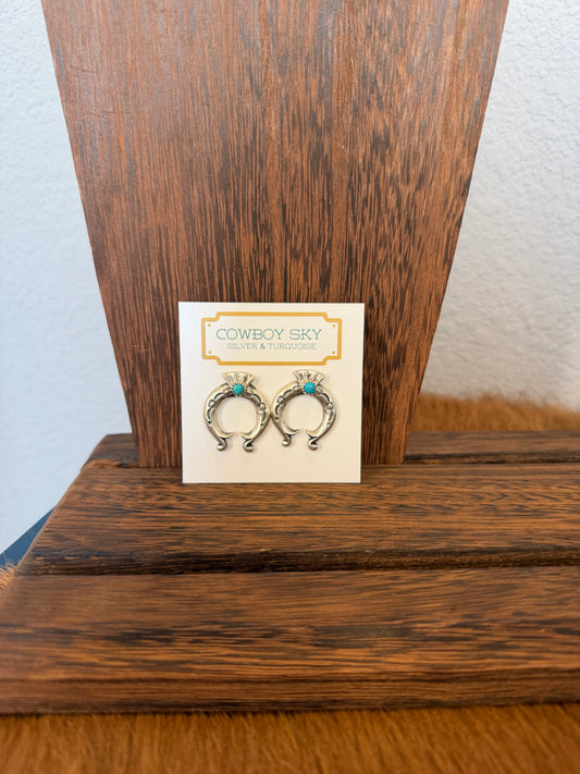 Turquoise Naja Stud