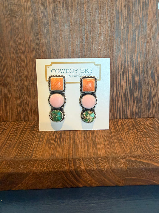 Multi Stone Stud